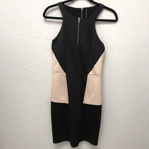 W118 by Walter Baker Dress size 6 Black & Tan Body Contour Cocktail